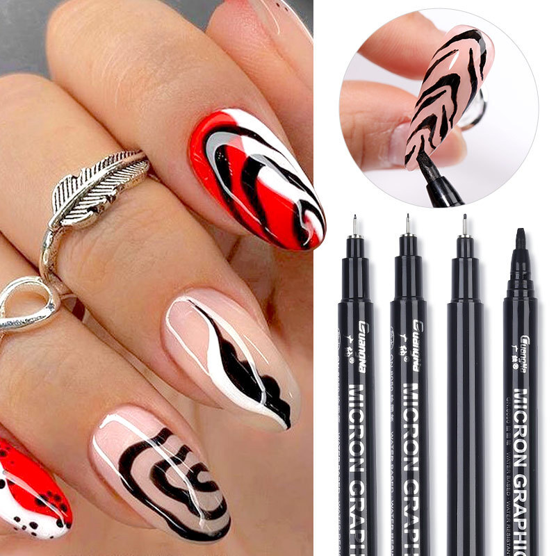Nail Graffiti Pen Abstract Painting Nail Dotting Drawing Line Pen Manicure│-image