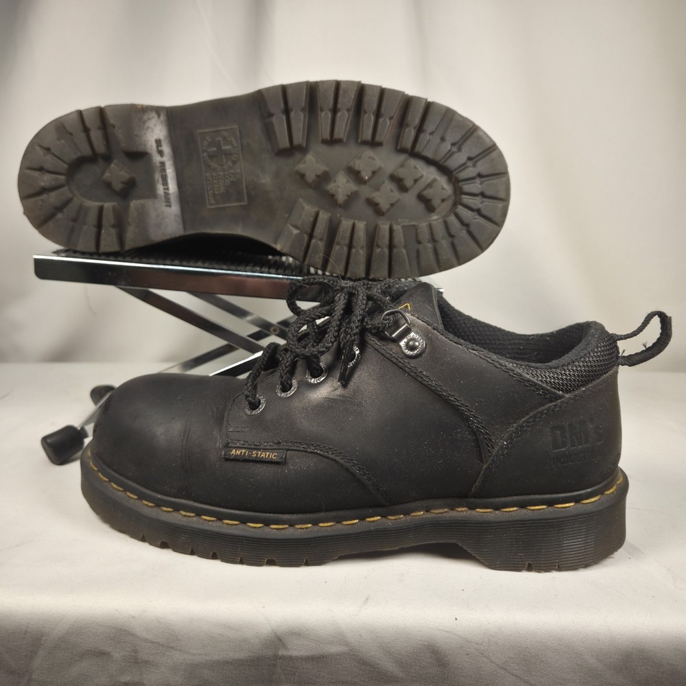 Dr. Martens Industrial Steel Toe Work Safety Shoes Nonslip Men's Size 9 Black