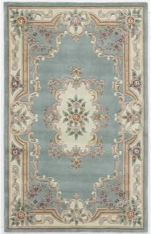 Premium Quality Hand Tufted Area Rug 8x10 Aubusson Design Carpet Wool Rug Gift