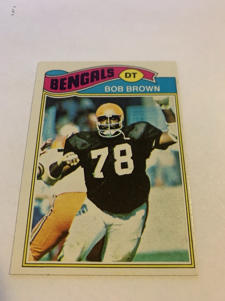 1977 Topps Bob Brown #491 Cincinnati Bengals Vintage Football Card