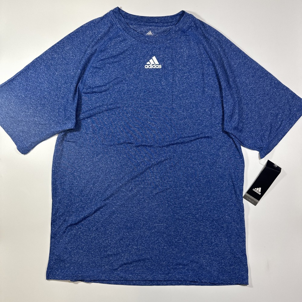Adidas Climalite Men Size XS X-small Heathered Blue T-shirt Active Tee Fitness