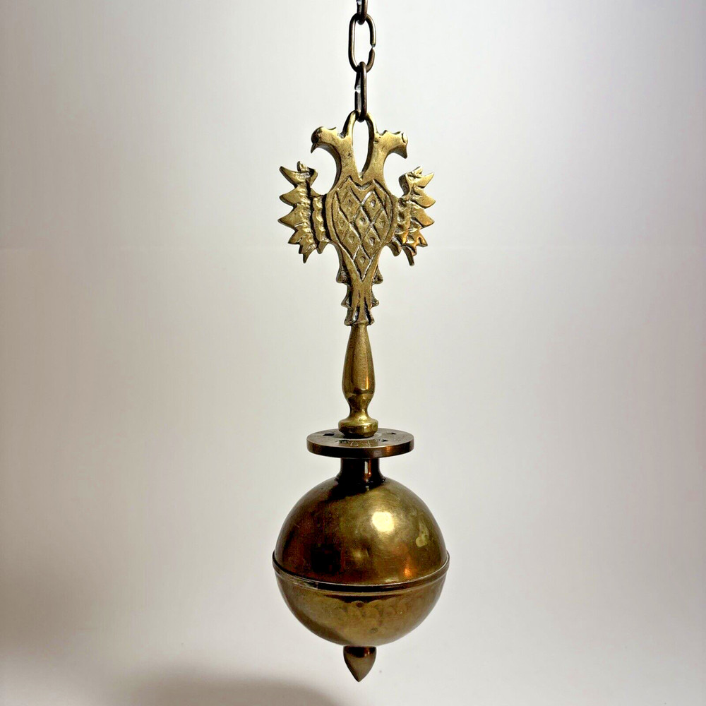 Vintage 1950s Arvika Chandelier Mid Century Brass Antique