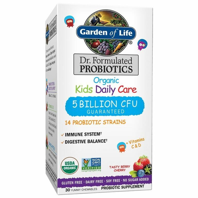 Garden of Life Dr. Formulated Kid's Organic Probiotic Chewables 5 Billion CFU- 3