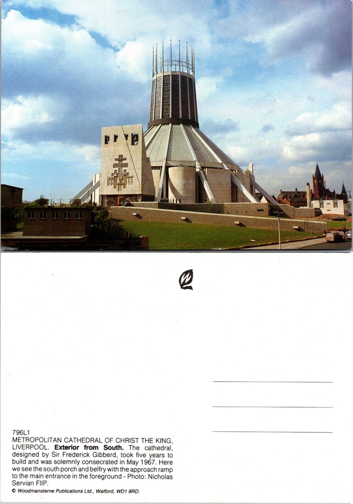 Continental Cathedral of Christ the King Liverpool Postcard