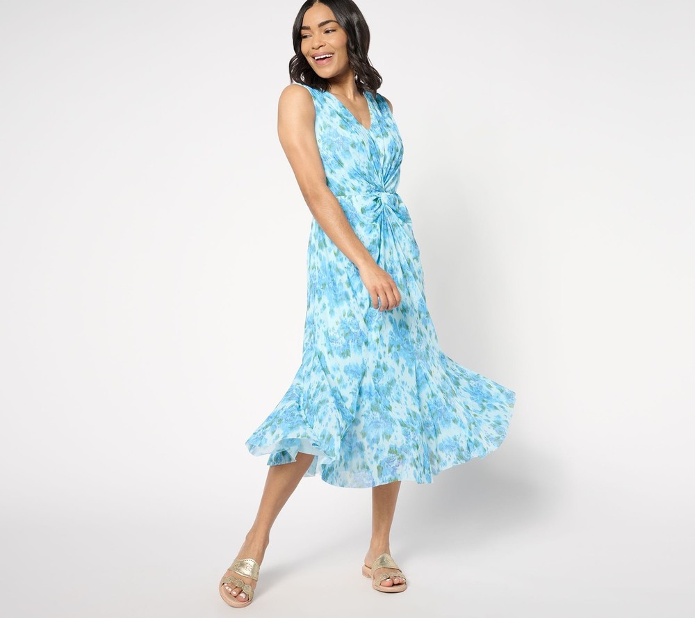 Isaac Mizrahi Live! Women's Dress Sz M Regular Always Multi-colored A638409