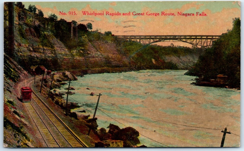 Postcard - Whirlpool Rapids & Great Gorge Route, Niagara Falls