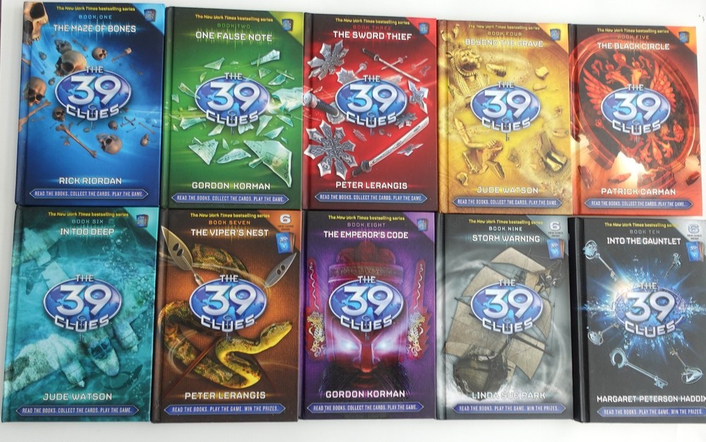 The 39 Clues Complete Set Books 1-10 Hardcover Rick Riordan Scholastic Lot