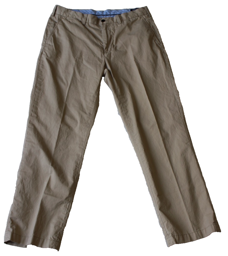 VTG Polo by Ralph Lauren Men's Classic Fit Pants Size 34x30 Khaki Pima Cotton