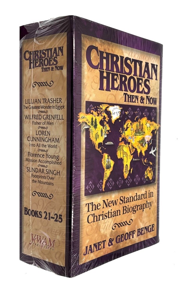 Christian Heroes Then & Now Books by Geoff Benge Gift Set  (21-25) NEW  W12