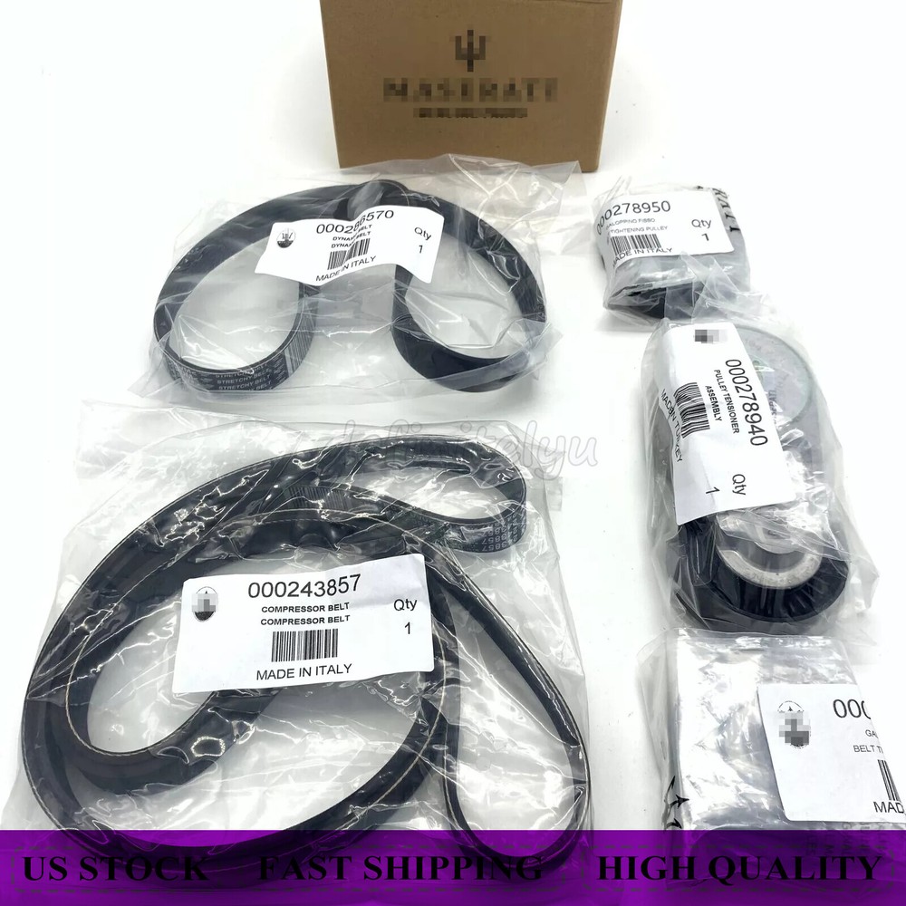 Belt Tensioner Idler Pulley Kit for Maserati Quattroporte Ghibli 2013-17 278950