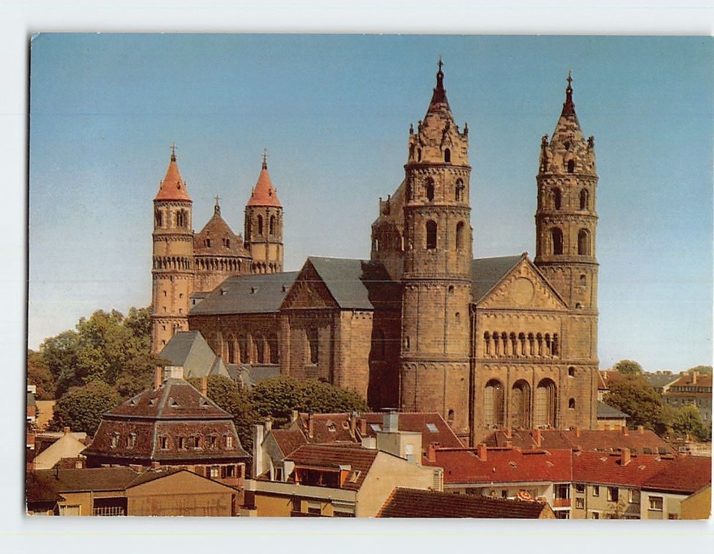 Postcard Dom Worms Germany