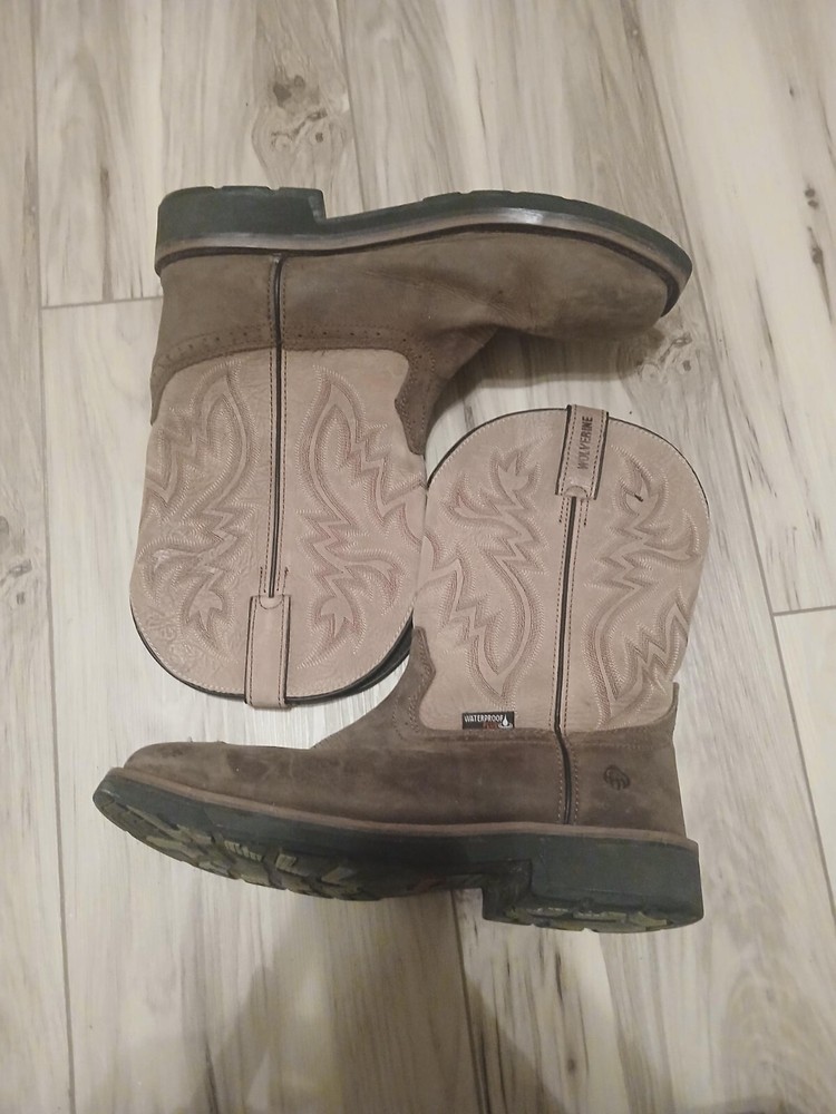 Men's Wolverine Boots Size 10 Durable Work Footwear