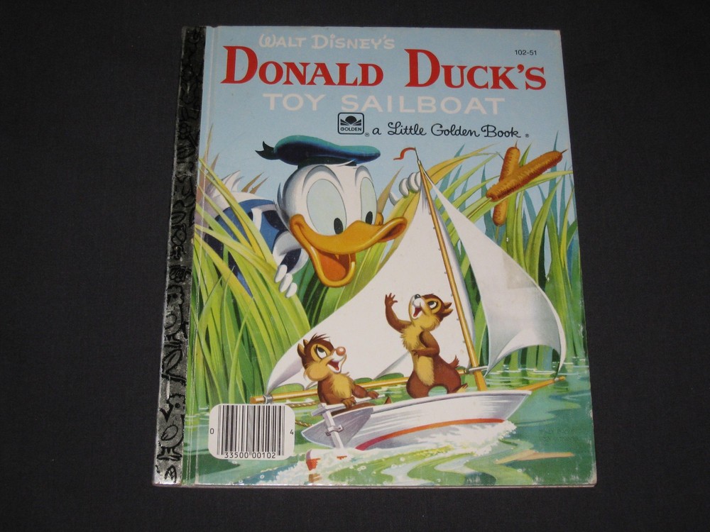 Little Golden Book  Donald Duck's Toy Sailboat  Series m
