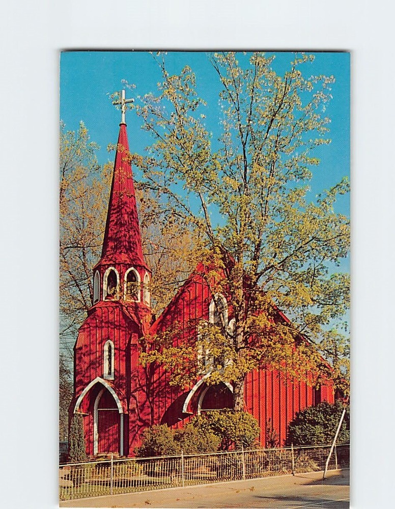 Postcard St. James Episcopal Church Sonora California USA
