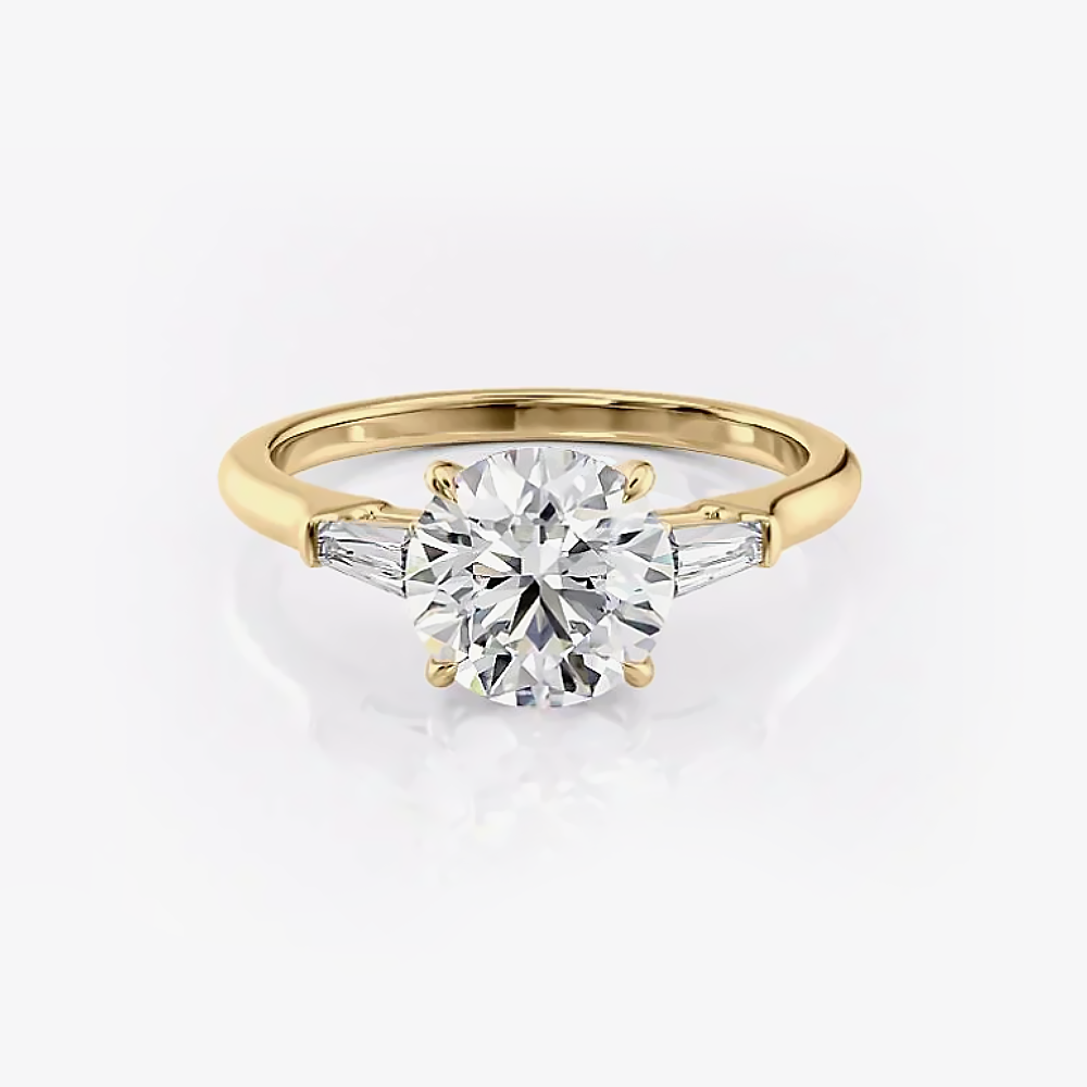 Lab Created 1.90ct Round Cut IGI Diamond Engagement Ring...