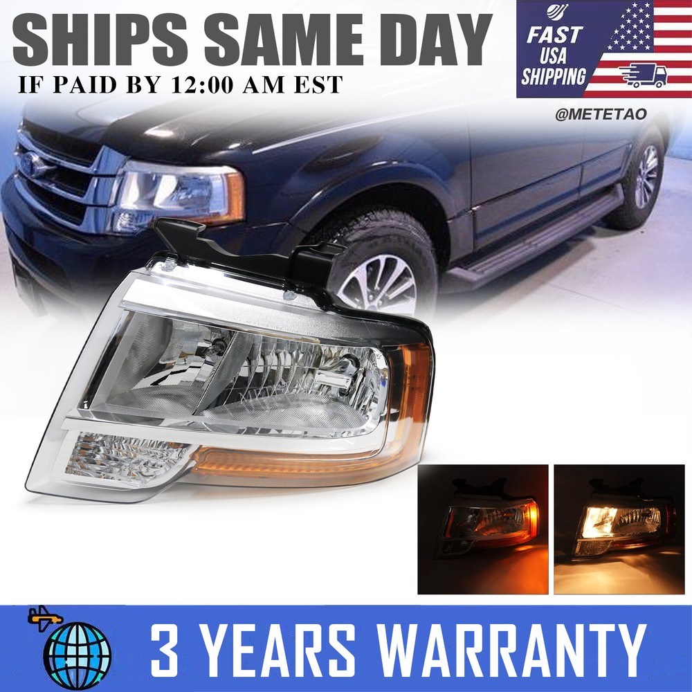 For Ford Expedition 2015-2017 Reflector Halogen Headlight Left Driver Side