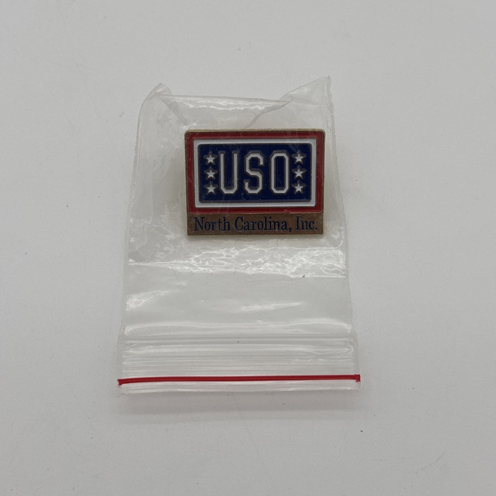 USO North Carolina Lapel Tie Hat Pin United Service Organization L Pins R Us