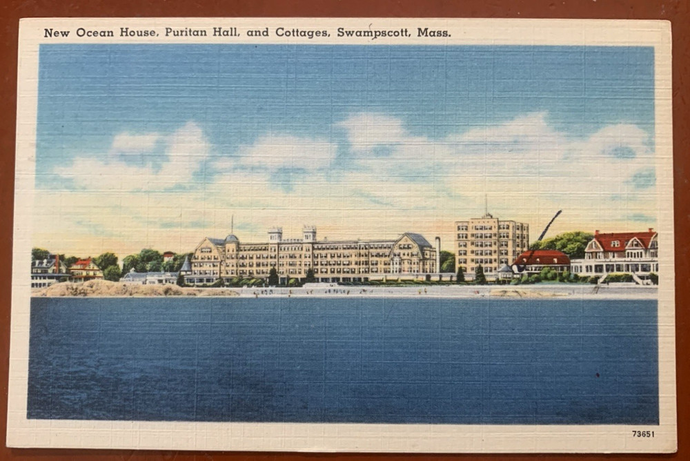 New Ocean House, Puritan Hall, Swampscott, Massachusetts, Essex County Postcard