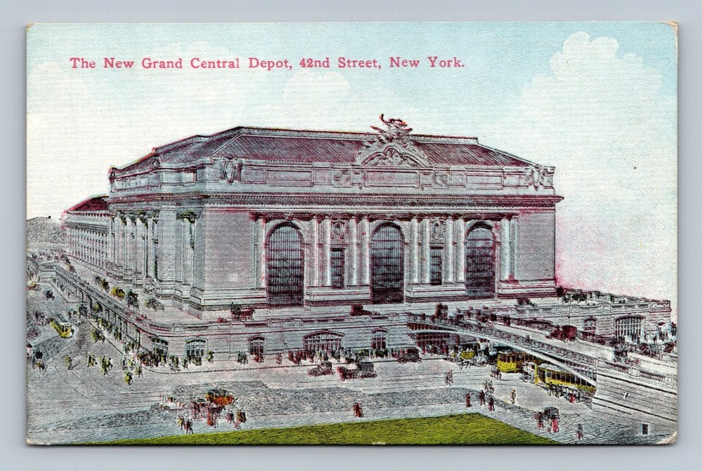Vintage Postcard New Grand Central Depot 42nd St New York City