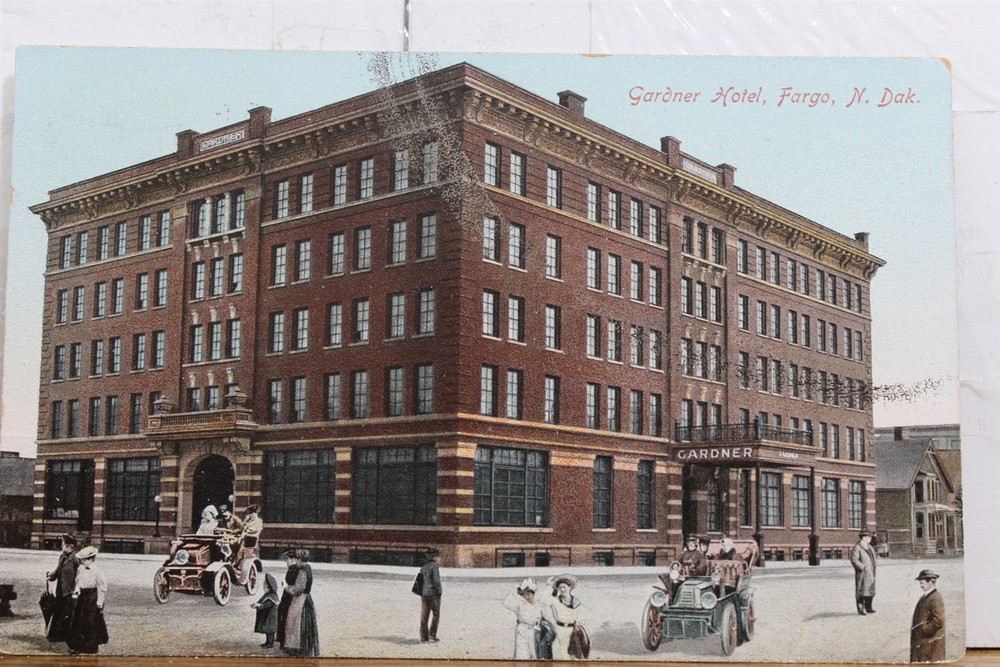 North Dakota ND Fargo Gardner Hotel Postcard Old Vintage Card View Standard Post