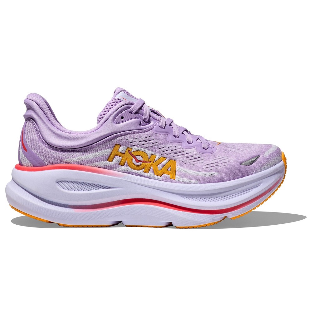 Hoka One One Bondi 9 Womens Running Shoes Size 7.5 B Purple White 1162012