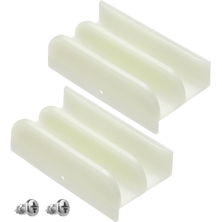 Sliding Shower Door Bottom Plastic Track Guide for Top-Hung Glass Doors