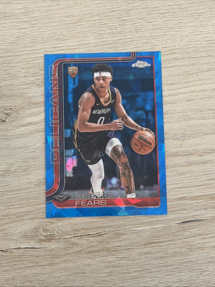 2025-26 Topps Chrome Sapphire Jeremiah Fears RC Rookie #257 Pelicans