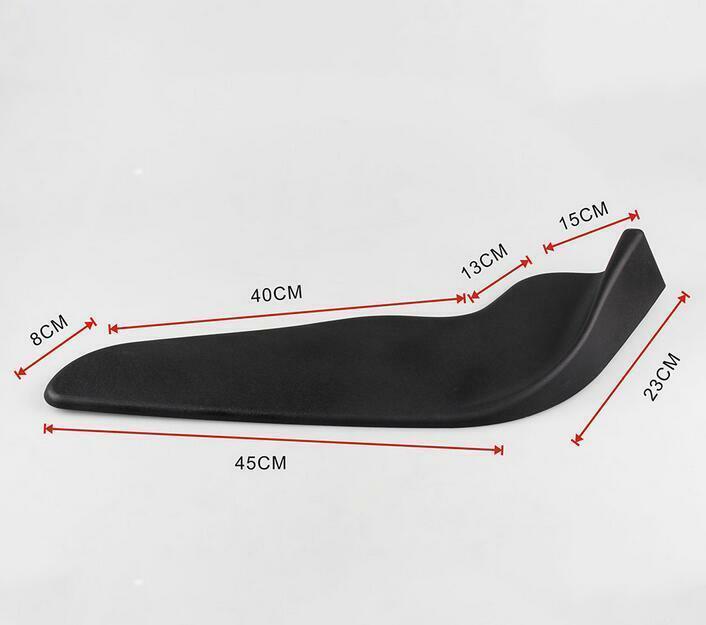 2 Pcs Auto Car Bumper Spoiler ABS Front Shovel Decorative Scratch Resistant Wing