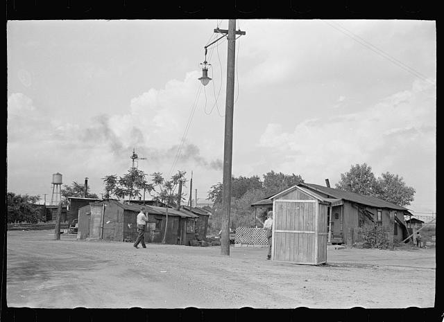 Peoria Illinois 1938 Farm Security rural shacks utility pole Arthur Rothstein