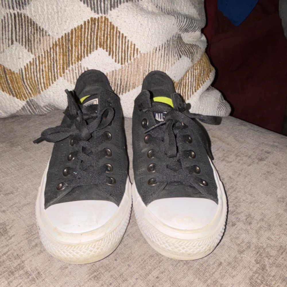 Converse Chuck Taylor All Star Black Canvas Sneakers Lace Up Men's Size 11