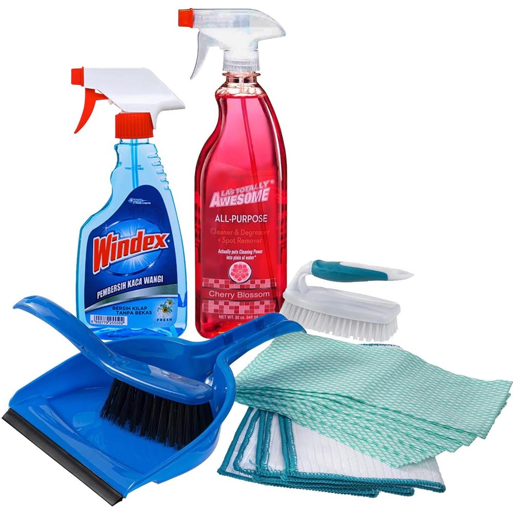 Dorm Room Multipurpose Cleaning Kit Value Pack with All-Purpose Cleaner, WIND...