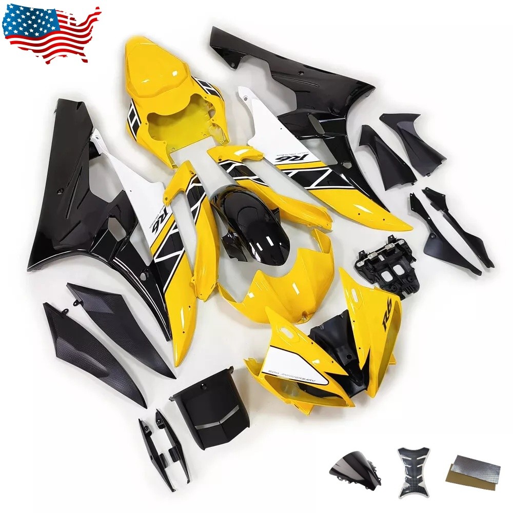Fairings Kit For YAMAHA YZF R6 2006 2007 ABS Injection Set Bodywork Yellow Black