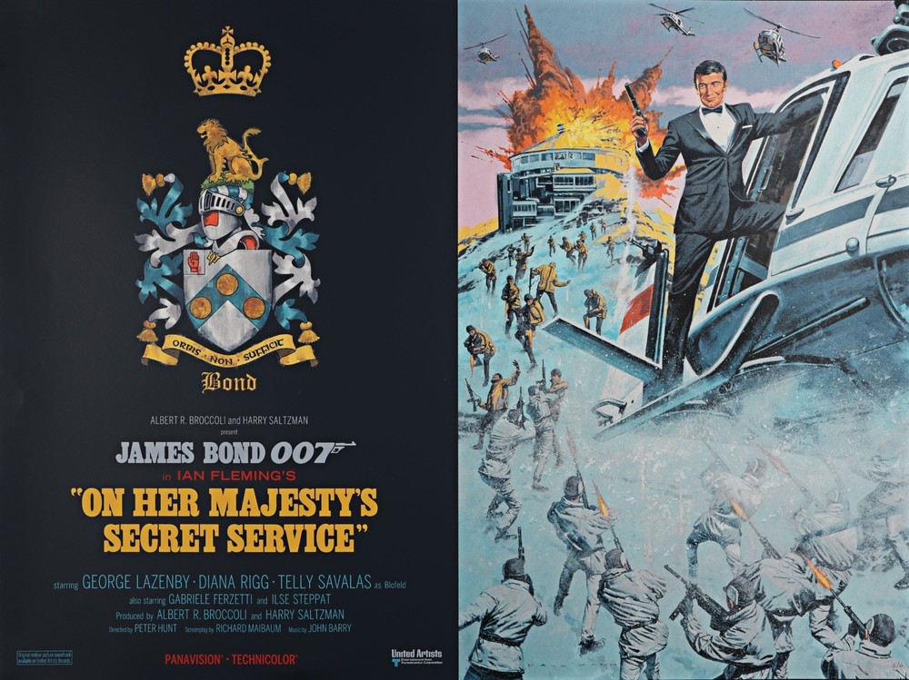 ON HER MAJESTY'S SECRET SERVICE -UK quad poster print 30x40