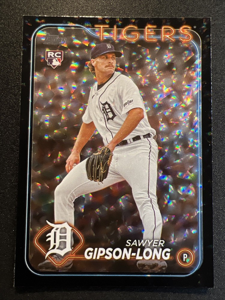 2024 Topps Series 2 Black Foilboard #616 Sawyer Gipson-Long RC Tigers Rookie Card ⚾🔥