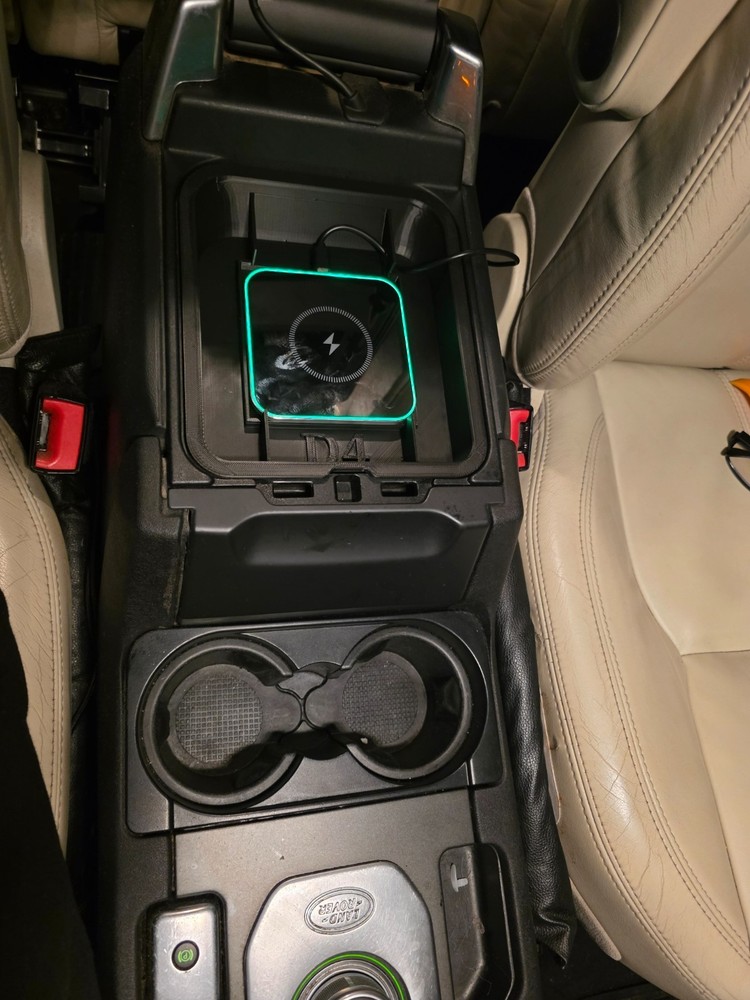 Land Rover Discovery 4 Centre Armrest Wireless Phone Charging Tray + Qi Charger