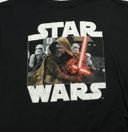 Star Wars Kylo Ren Stormtrooper Graphic T‑Shirt Men’s Large Black Lucasfilm Tee