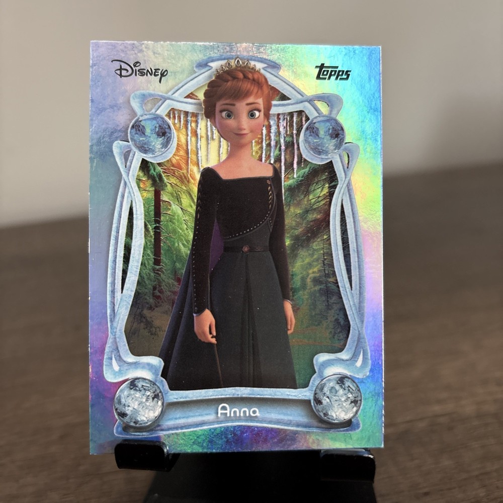 2025 Topps Chrome Disney Frozen-  Anna Blue Holofoil SP