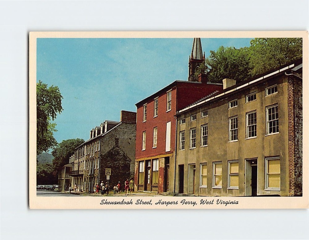 Postcard Shenandoah Street Harpers Ferry West Virginia USA