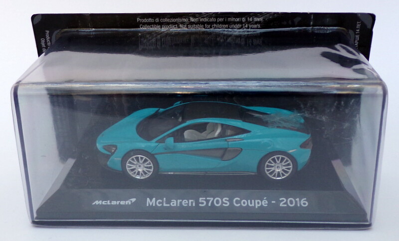 1/43 Scale Altaya McLaren 570S Coupe 2016 Blue Model AT26320A