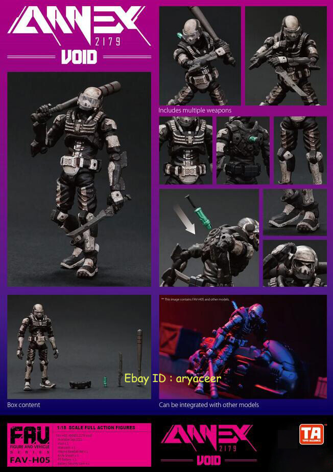 Acid Rain World FAV-H05 Void 1/18 Action Figure Model In Stock-image
