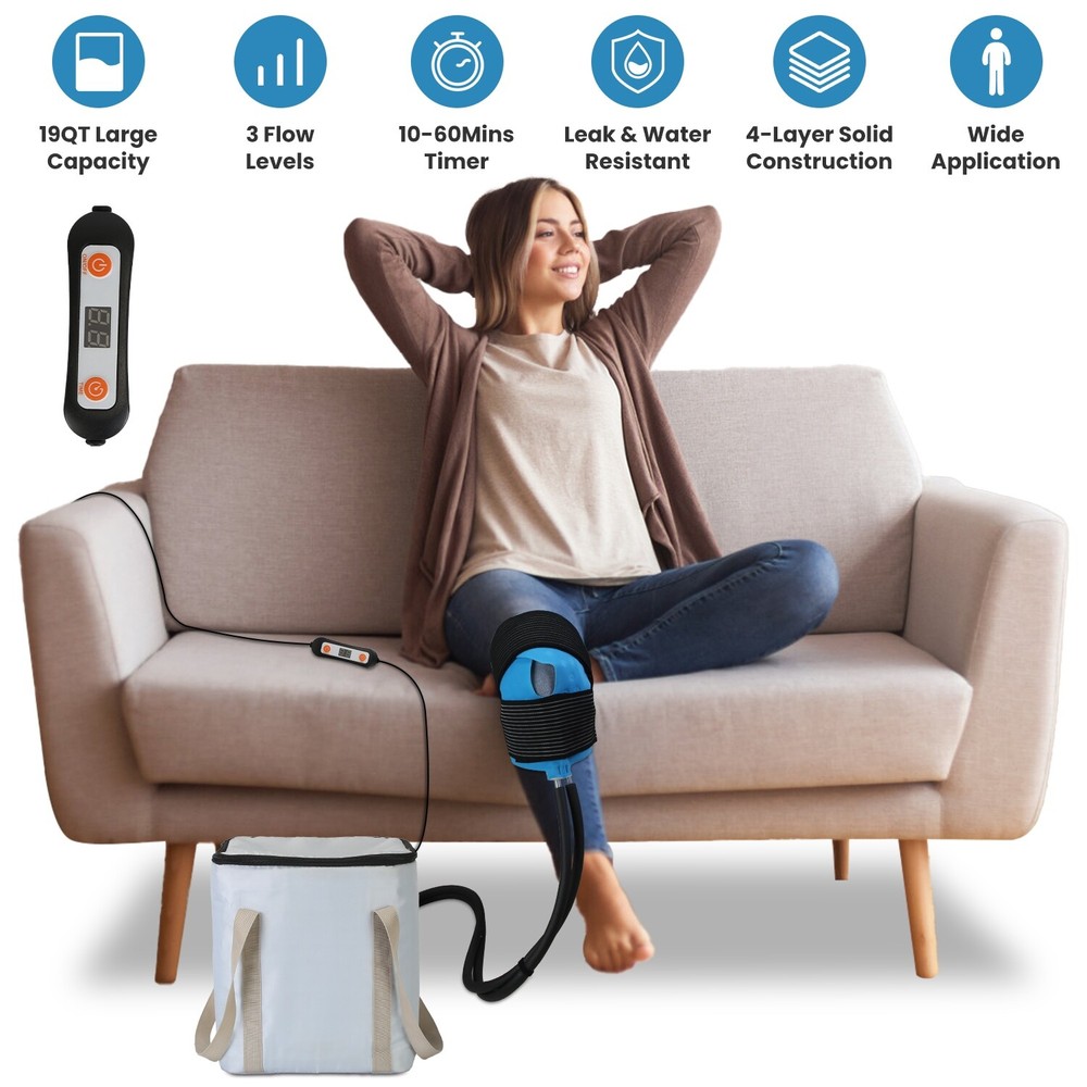 19 Quart Programmable Ice Therapy Machine for Cold Pain Relief
