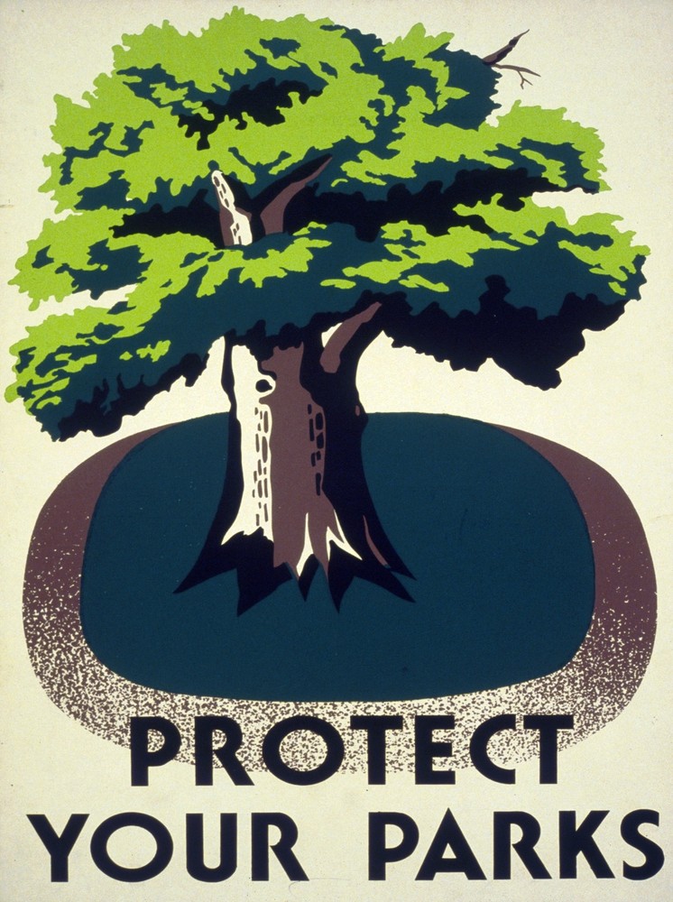 2210.Protect your Parks nature Painting Decoration POSTER.Home Graphic Design.