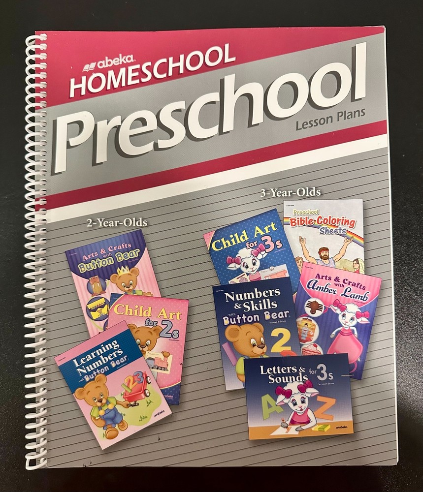 ABEKA Homeschool Preschool Lesson Plans 2-Year-Olds, 3-Year-Olds Homeschool