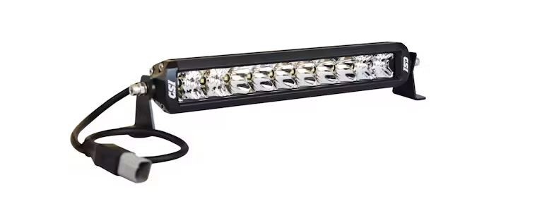 CSI 10 inch LED Off-Road Light Bar, Clear/Amber Combo Lens, 50 Watt, IP68 Rated