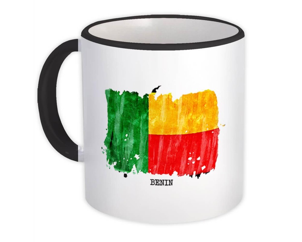 Gift Mug : Benin Flag Africa Travel Expat Country Watercolor