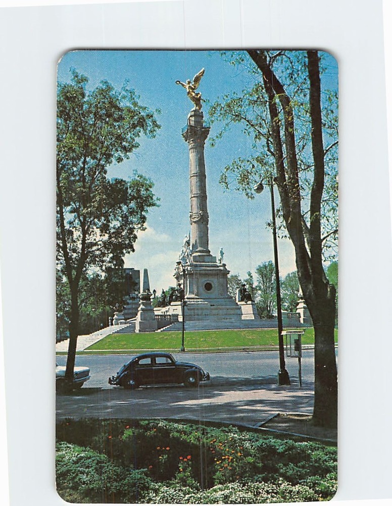 Postcard Columna de la Independencia Mexico City Monument Angel of Independence