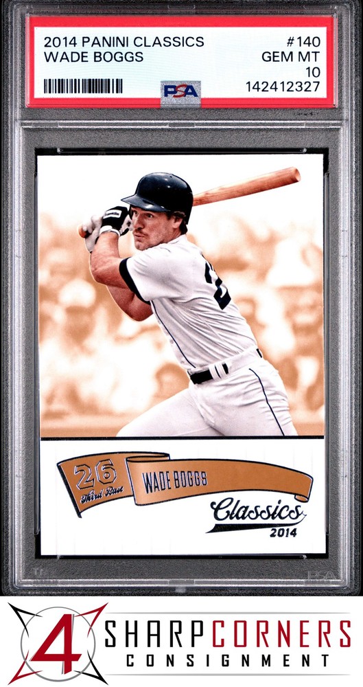 2014 Panini Classics #140 Wade Boggs Hof Psa 10Price points for all collectors!