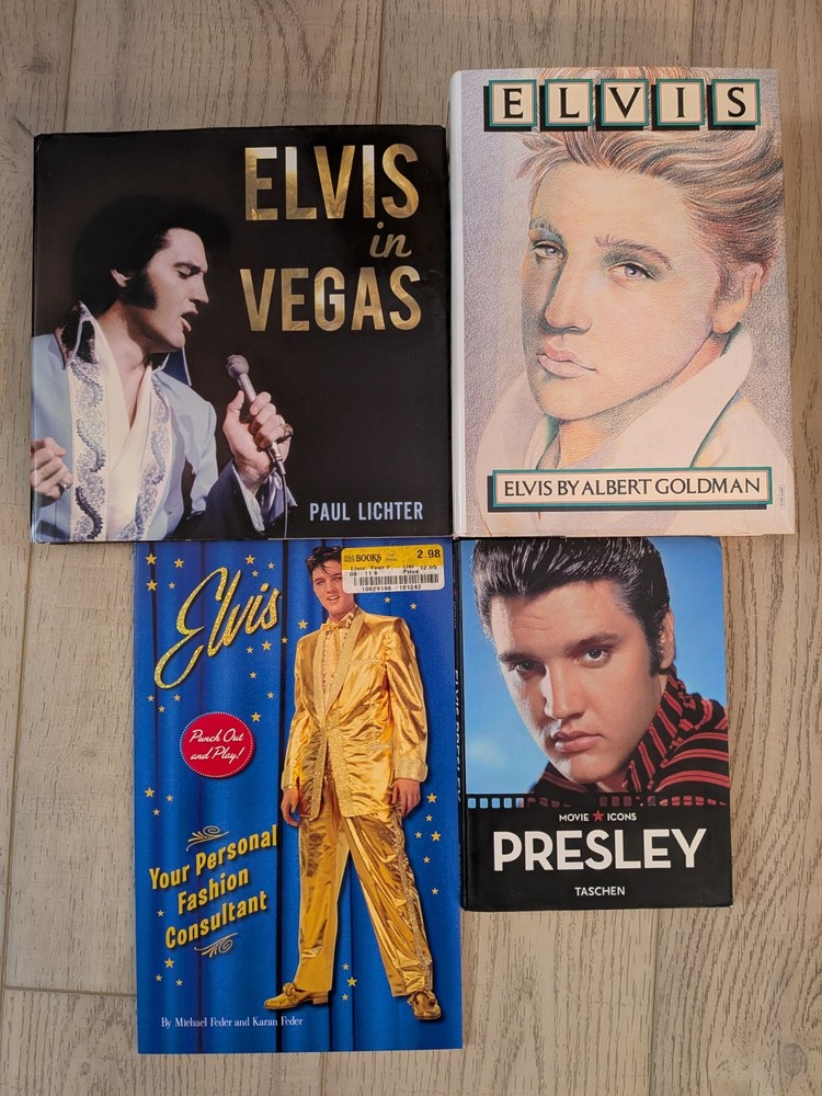 Elvis Presley 4 Book Lot: Vegas Taschen Photo Biography Collector Bundle