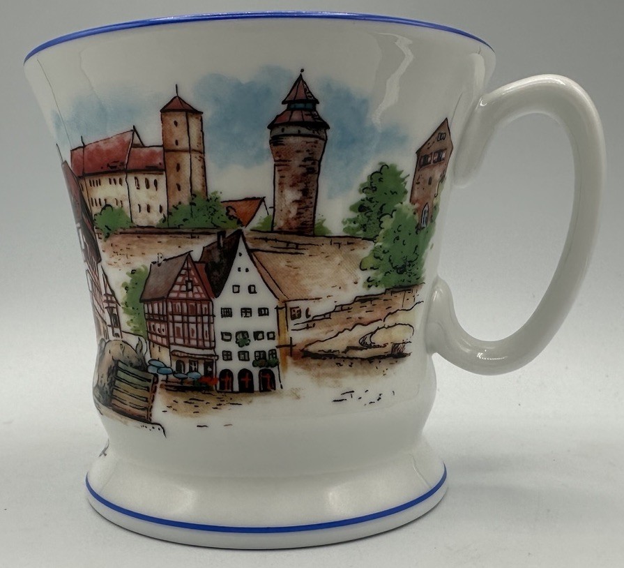 Eilles Chocolatier German Porcelain Mug, Coffee Cup Nutnberg Germany City
