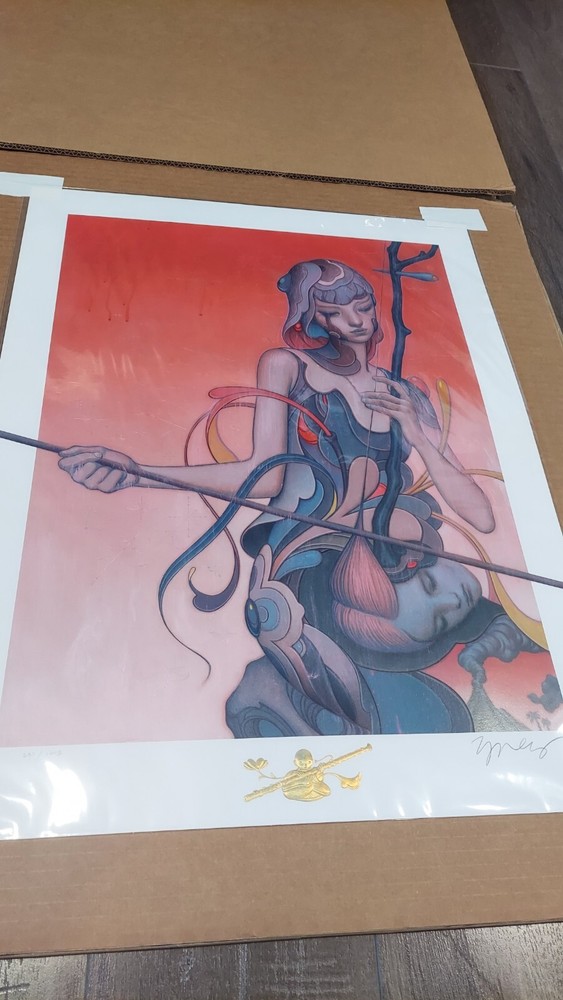 RARE James Jean - “ERHU” 2019 Original Print Limited Edition Signed Numbered OOP